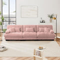 Modular Sectional Sofa for Living Room, 3 Seater Pink Large Sectional Couches by Wunlerlant
