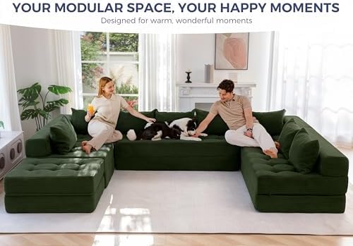 MAXYOYO 9-Seater U-Shaped Modular Sectional Sofa Couch - Image 3