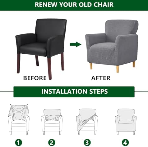 CRFATOP Accent Chair Cover, Stretch Armchair Slipcover - Image 6