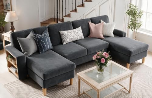 YITAHOME 109"Sectional Couches for Living Room, U Shaped Couch w/4 Seat Sofa - Image 4