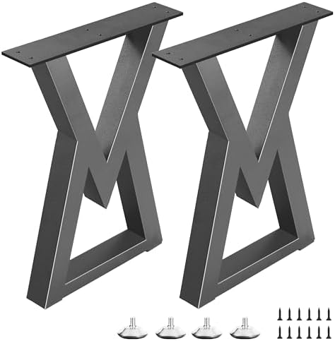 20 Inch Metal Coffee Table Legs, Diamond Shape End & Side Table Feets Heavy by Unknown