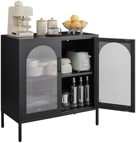 Buffet Cabinet, Modern Industrial Style Sideboard Buffet Cabinet, by FURSTEL
