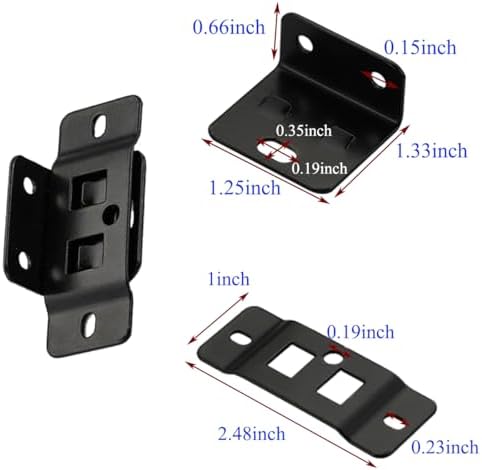 10 Pack Quick Fitting Furniture Joint Bracket, Duty Corner Brace Joint Right - Image 2