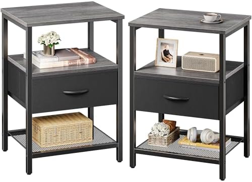 Huuger Nightstand Set of 2, Night Stand by Huuger