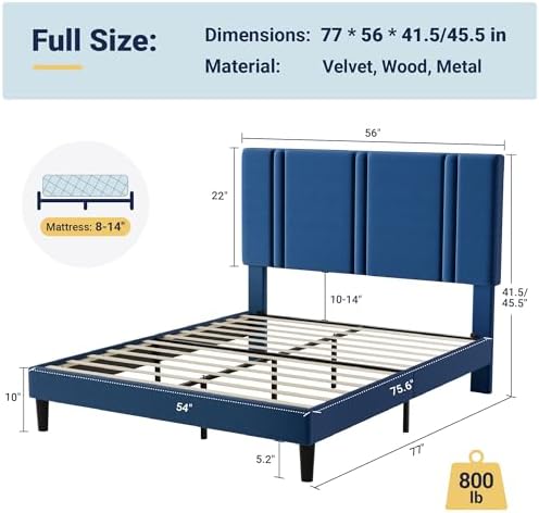 Allewie Full Size Platform Bed Frame - Image 2