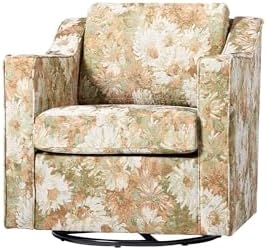 Swivel Accent Chair, Fabric Armchair - Image 5