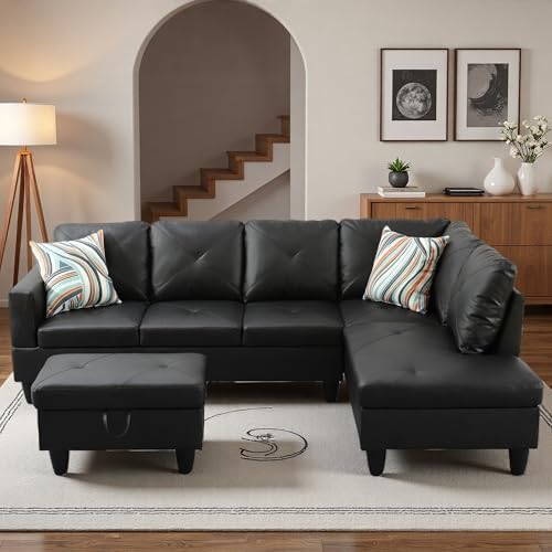97.5" L Shaped Couch Set, Modular Sectional Couches - Image 7