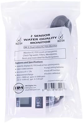 HM Digital DM-3 Inline Dual TDS/EC Monitor Meter, Upgraded DM-2 DM-2EC - Image 2