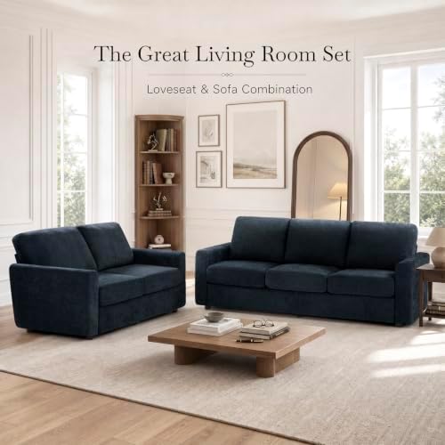 69” Chenille 2-Seat Sofa w/Comfortable Back Cushions - Image 7
