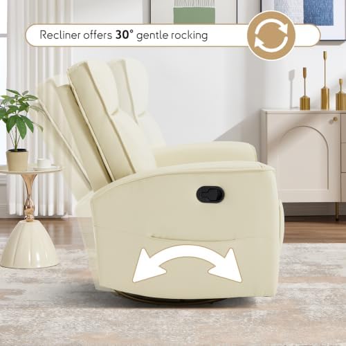 ANJ 360° Swivel Rocker Recliner Chair - Image 5