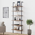 Nathan James Theo 6-Shelf Tall Bookcase, Wall Mount Bookshelf by Unknown