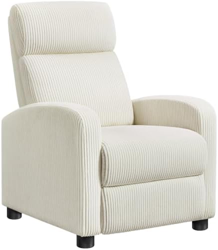 Yaheetech Recliner Chair with 3 Adjustable Angles Living Room Chairs Beige by Yaheetech