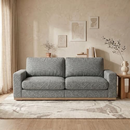 Sunny Heart 86" Modern Loveseat Sofa by SunnyHeart