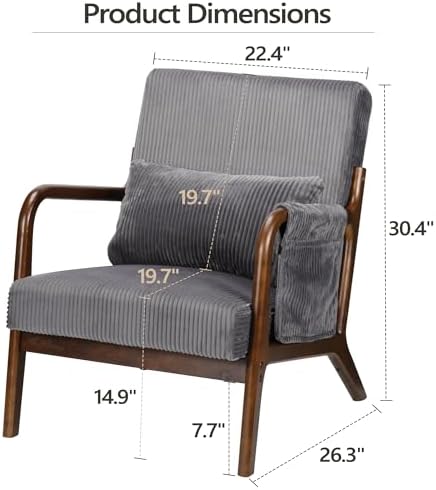 Mid Century Modern Accent Chair - Image 2