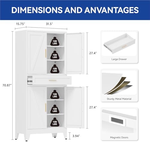 COFaR 71 in Tall Kitchen Pantry Cabinet - Image 3