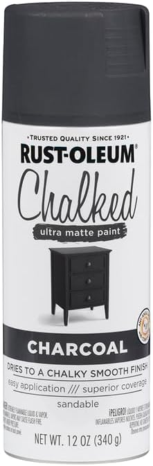 Rust-Oleum Chalked All-in-One Ultra Matte Charcoal Spray Paint - Image 3