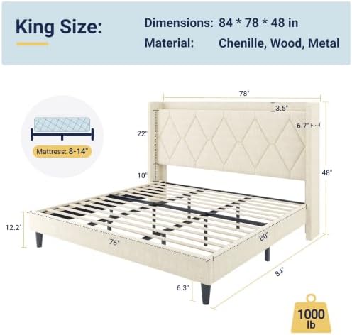 Allewie King Size Bed Frame - Image 2