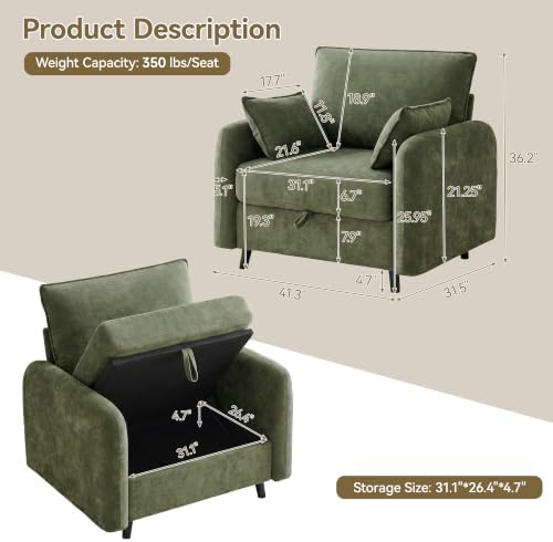 41" Oversized Accent Chair - Image 2