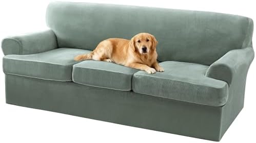 Turquoize T Cushion Sofa Slipcover 4 Piece Sofa Covers by Turquoize