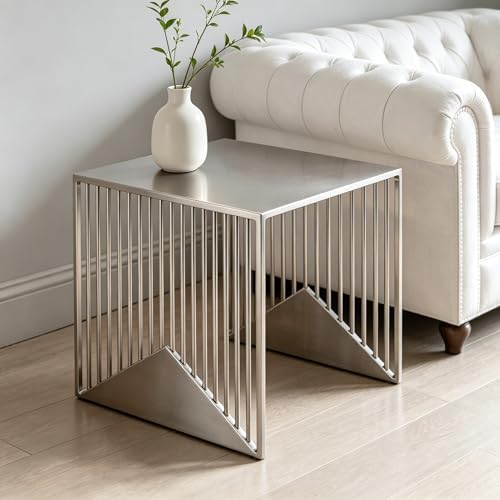 Stainless Steel Side Table - Image 5