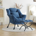 Lazy Chair with Ottoman, Comfy Reading Chair by HomeEastllyHome