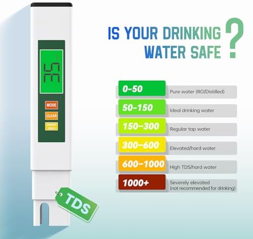 TDS Water Tester, 4 in 1 TDS Meter Digital Water Tester - Image 2