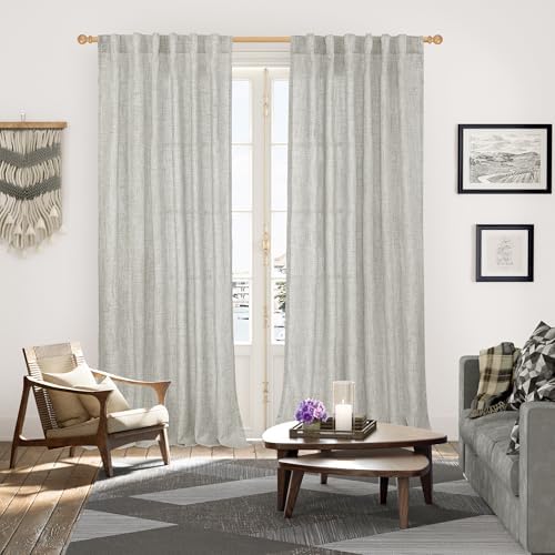 YoungsTex Linen Curtains 95 Inches Long - Image 3
