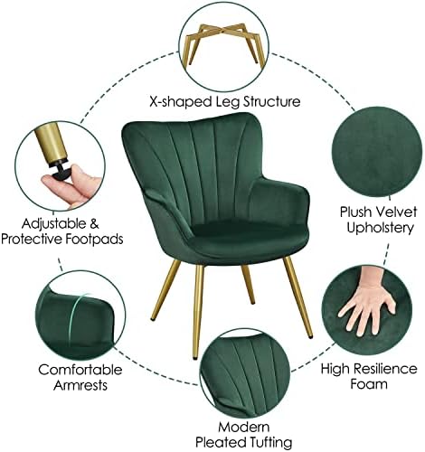 Yaheetech Accent Chair, Upholstered Armchair - Image 5