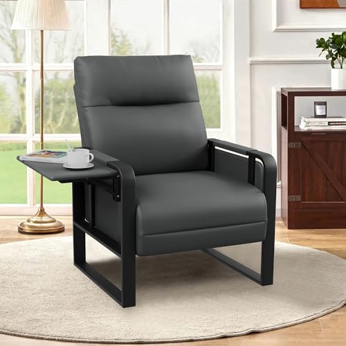 PU Leather Accent Chair, Upholstered Armchair by lightupyourlife