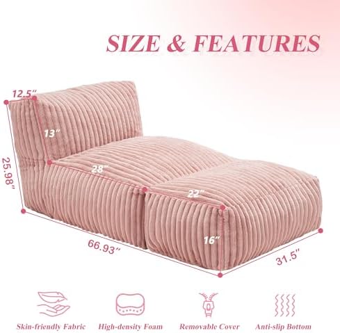 Hobestluk Large Bean Bag Chairs Sofa - Image 2