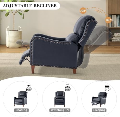 HULALA HOME Genuine Leather Recliner Chair - Image 3