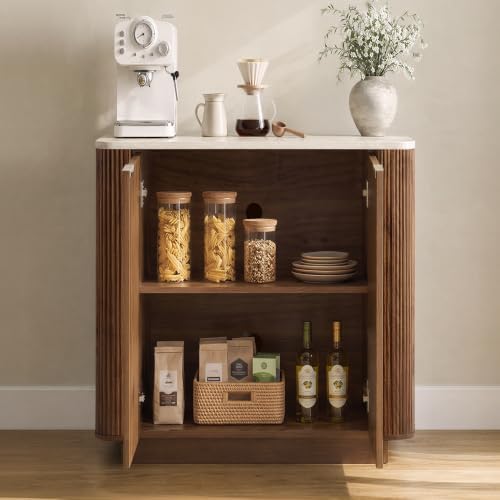 KISLOT 32" Fluted Buffet Sideboard - Image 3