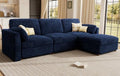 Oversized Modular Sectional Sofa L-Shaped Cloud Couches Blue by Kalafini
