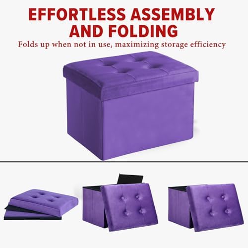 LINMAGCO Ottoman with Storage Small Foot Rest Stool Under Desk Stool Short - Image 4
