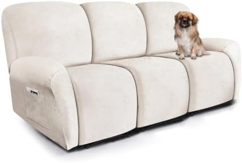 ANARACHON Recliner Couch Cover Leather Look Recliner Sofa Covers by ANARACHON