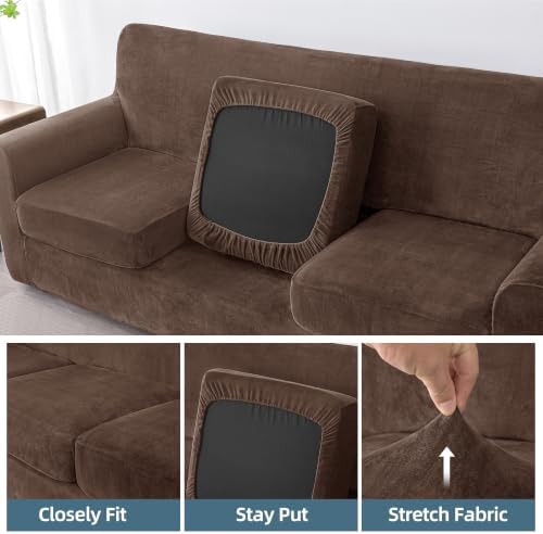 Luxury Velvet Sofa Covers for 3 Cushion Couch - Image 6