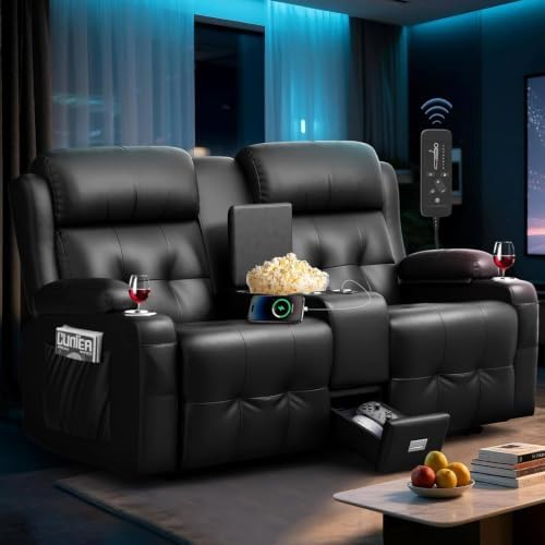 RV Loveseat Recliner Sofa, Home Theater Seating by TOMOSLTER