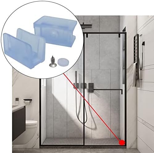 6pcs Shower Door Collision-Proof Block, Furniture Bottom Guide Assembly - Image 4