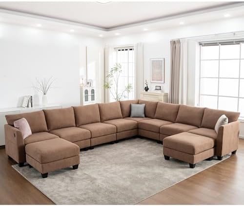 150.4" Large Sectional Couches for Living Room, Corner Couch by ZXDesign