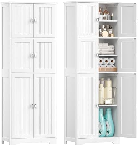 Tall Bathroom Storage Cabinet by Zeibospri