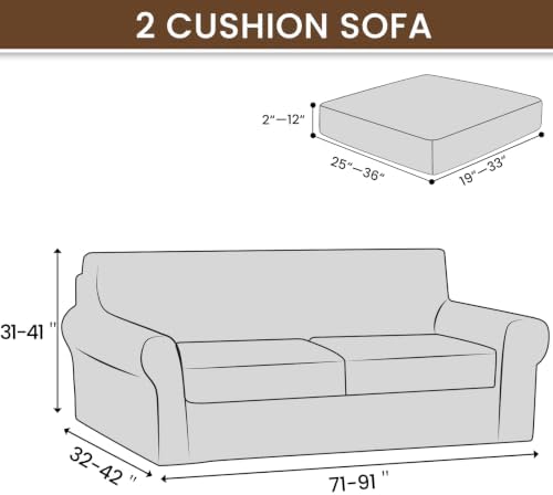 XINEAGE 3-Piece Velvet Sofa Cover, Couch Covers - Image 3