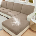 NAISI Waterproof Couch Cushion Covers Thick Velvet Fabric Washable Sofa by NAISI