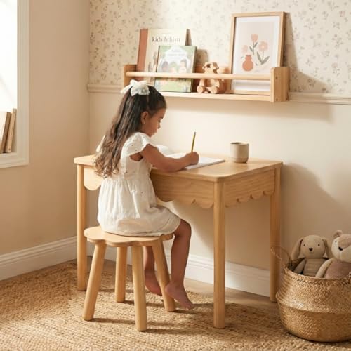 CAALMA Kids Table and Chair Set, Solid Wood - Image 2