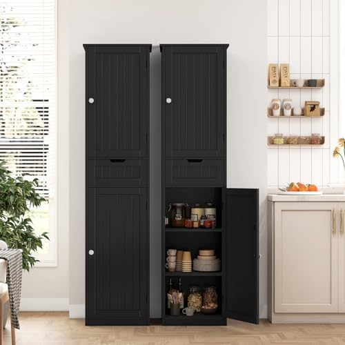 Iwell 66.9" Tall Bathroom Storage Cabinet - Image 2