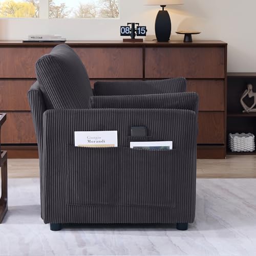 Mofolit 38“ Modern Corduory Accent Chair - Image 6