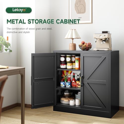 Letaya 36" Metal Storage Cabinet, Office/Bathroom - Image 4