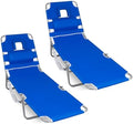 Romswi 2PK Folding Tanning Beach Chair by Romswi