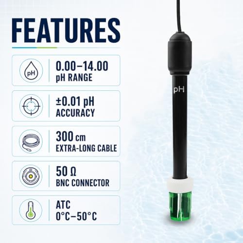 0-14 pH Electrode Probe, pH Meter - Image 3