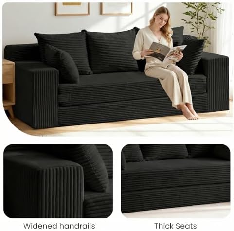 Boneless Couches, 3 Seater Boneless Couch - Image 6