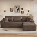 108" L Shaped Cloud Boneless Sectional Couches by Unknown
